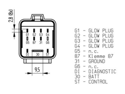 Блок управления, время накаливания MAHLE MHG80
