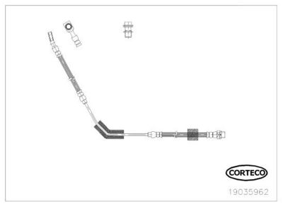 Тормозной шланг CORTECO 19035962