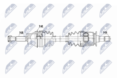 Приводной вал NTY NPW-MS-094
