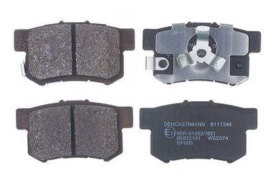 Bremžu uzliku kompl., Disku bremzes DENCKERMANN B111344