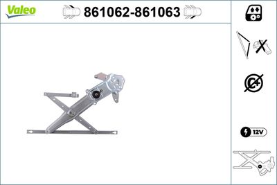 Стеклоподъемник VALEO 861062