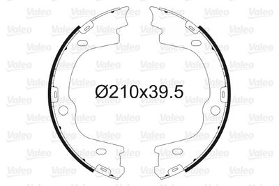 Bremžu loku kompl., Stāvbremze VALEO 564167