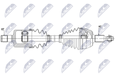 Приводной вал NTY NPW-VW-242