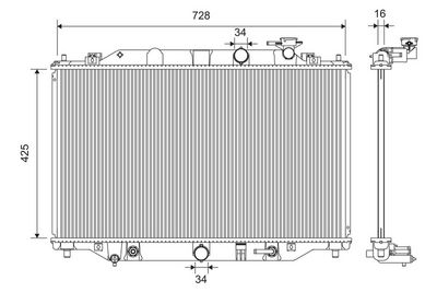 Radiators, Motora dzesēšanas sistēma VALEO 701392