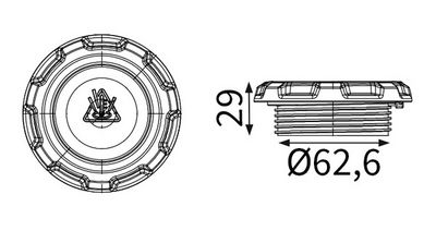 Крышка, радиатор MAHLE CRB 146 000S
