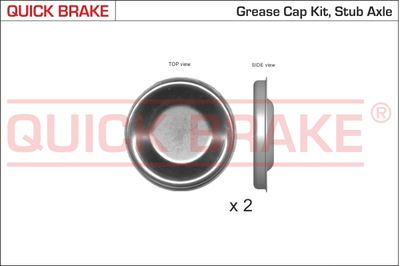 QUICK BRAKE 9826K Vāks, Riteņa rumbas