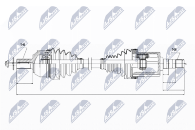Приводной вал NTY NPW-VV-022