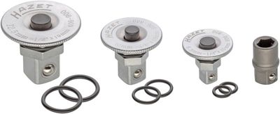 Palielin./Samazin. adapteru komplekts, Sprūdrata uzgr. atsl. HAZET 606/4SPC