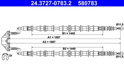 Trose, Stāvbremžu sistēma ATE 24.3727-0783.2