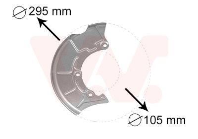 Dubļu sargs, Bremžu disks VAN WEZEL 5888372