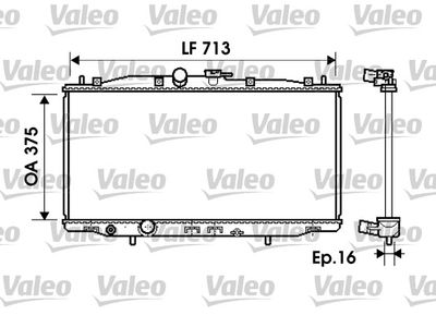 Radiators, Motora dzesēšanas sistēma VALEO 734703