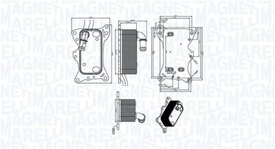 масляный радиатор, двигательное масло MAGNETI MARELLI 350300006300