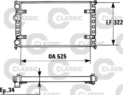 Radiators, Motora dzesēšanas sistēma VALEO 230947