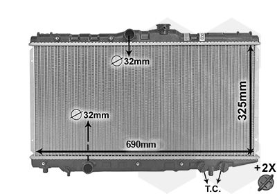 Radiators, Motora dzesēšanas sistēma VAN WEZEL 53002117