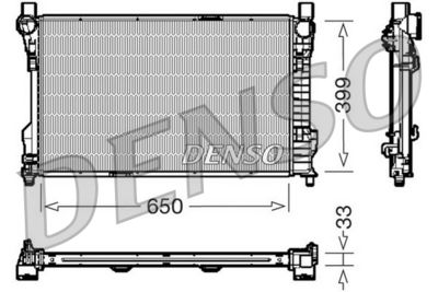 Radiators, Motora dzesēšanas sistēma DENSO DRM17082
