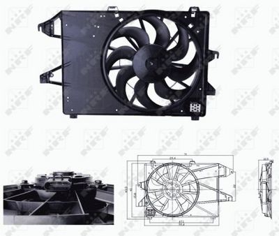 Ventilators, Motora dzesēšanas sistēma NRF 47679