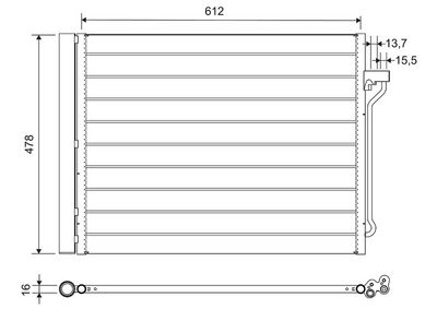 Конденсатор, кондиционер VALEO 814113