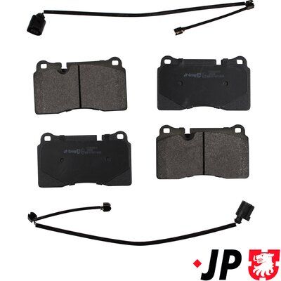 Bremžu uzliku kompl., Disku bremzes JP GROUP 1163606810