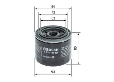 Eļļas filtrs BOSCH F 026 407 398