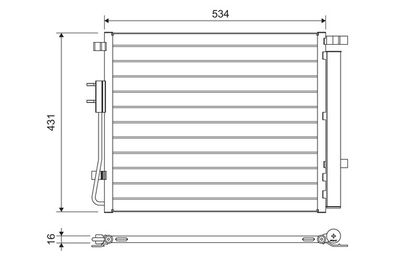 Конденсатор, кондиционер VALEO 814459