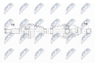 Piedziņas vārpsta NTY NPW-RE-109