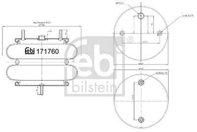 Pneimoatsperes spilvens, Pneimopiekare FEBI BILSTEIN 171760