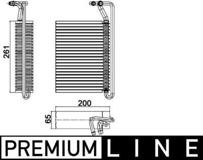 Испаритель, кондиционер MAHLE AE 84 000P