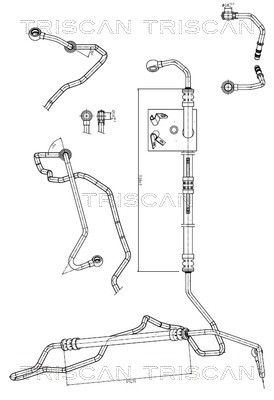 Гидравлический шланг, рулевое управление TRISCAN 8516 11010