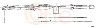 Тросик газа COFLE 92.11.901