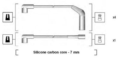 Комплект проводов зажигания MAGNETI MARELLI 941255170827