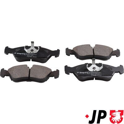 Bremžu uzliku kompl., Disku bremzes JP GROUP 1263600910