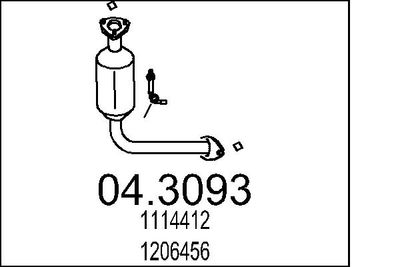 Катализатор MTS 04.3093