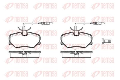 Bremžu uzliku kompl., Disku bremzes REMSA 0262.12