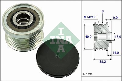 Ģeneratora brīvgaitas mehānisms Schaeffler INA 535 0268 10