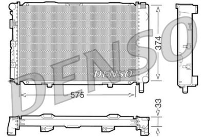 Radiators, Motora dzesēšanas sistēma DENSO DRM17064