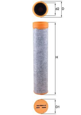 Sekundārā gaisa filtrs MAHLE LXS 7060