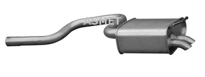 Глушитель выхлопных газов конечный ASMET 07.199