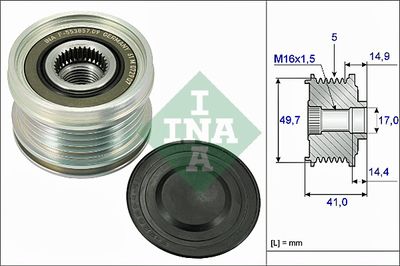 Механизм свободного хода генератора Schaeffler INA 535 0101 10