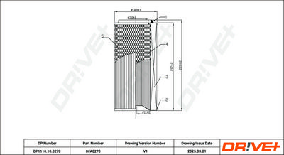 Воздушный фильтр Dr!ve+ DP1110.10.0270