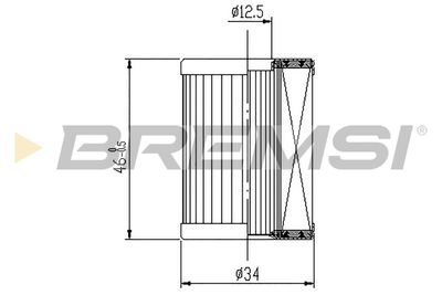Degvielas filtrs BREMSI FE1015