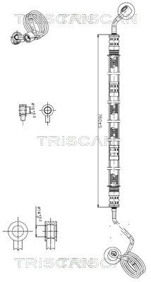 Hidrauliskā šļūtene, Stūres iekārta TRISCAN 8516 29033