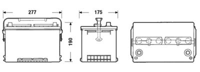 Startera akumulatoru baterija EXIDE EA680