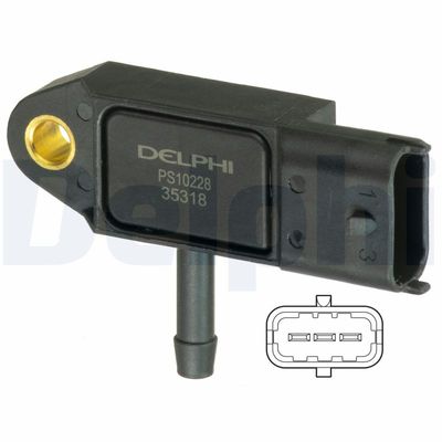 Датчик, давление наддува DELPHI PS10228