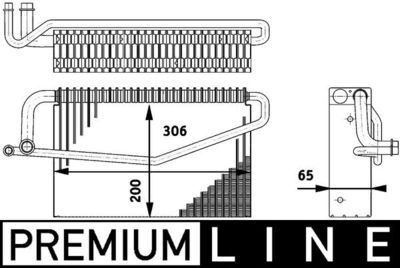 Испаритель, кондиционер MAHLE AE 60 000P