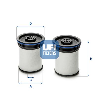 Degvielas filtrs UFI 26.047.00