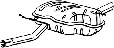 Глушитель выхлопных газов конечный BOSAL 247-101