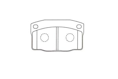 Bremžu uzliku kompl., Disku bremzes KAVO PARTS KBP-1023