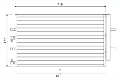 Конденсатор, кондиционер VALEO 822590