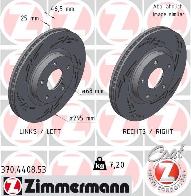 Bremžu diski ZIMMERMANN 370.4408.53