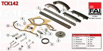 Комплект цели привода распредвала FAI AUTOPARTS TCK142